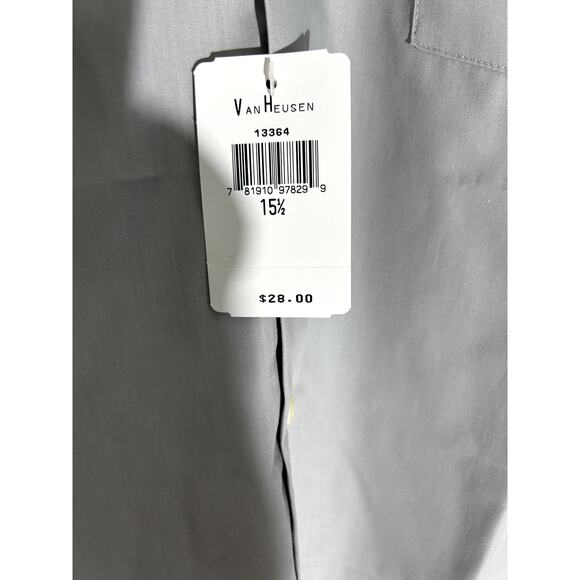 VanHeusen Gray Mens Dress Shirt - Picture 4 of 4